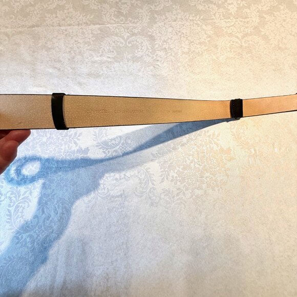 Chico’s Double Circle Interlock Belt – Black w/ Silver & Gold Metal Clasp – Size - Picture 13 of 13